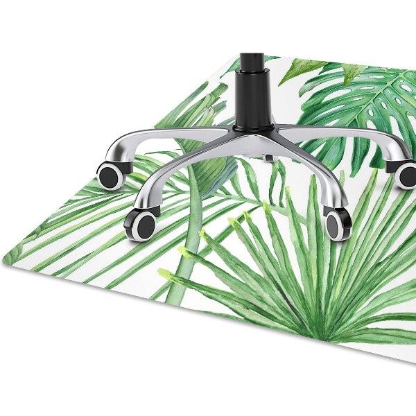 Chair mat floor panels protector Palma and Monstera