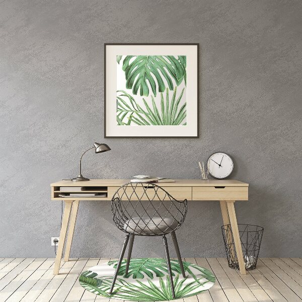 Chair mat floor panels protector Palma and Monstera