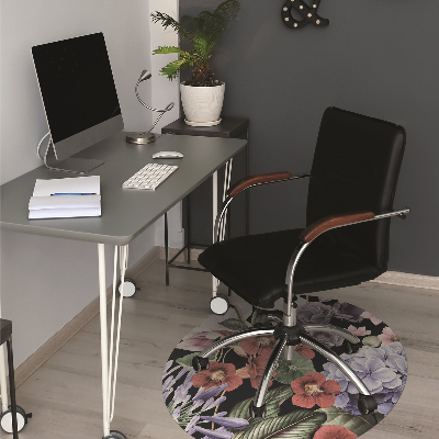 Office chair mat Peony