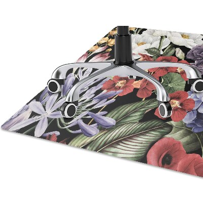 Office chair mat Peony