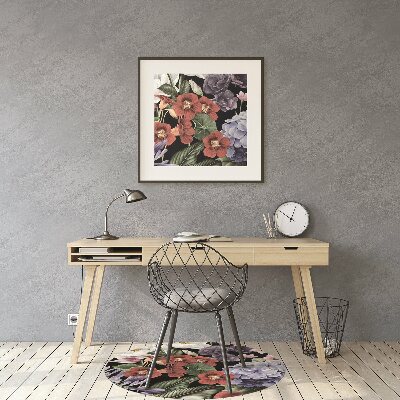 Office chair mat Peony