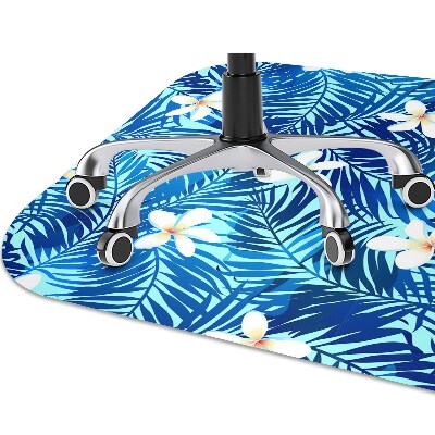 Office chair floor protector flower lei