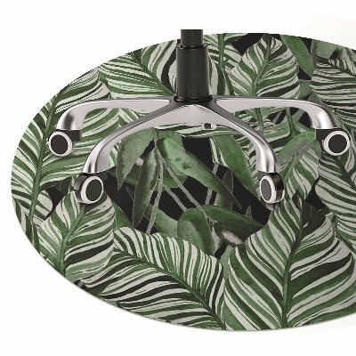 Office chair floor protector Tropical jungle