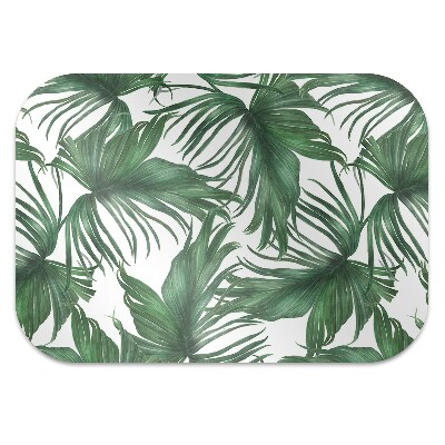 Office chair floor protector Palm leaves