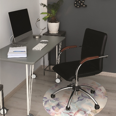 Desk chair mat floral Pattern