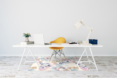 Desk chair mat floral Pattern