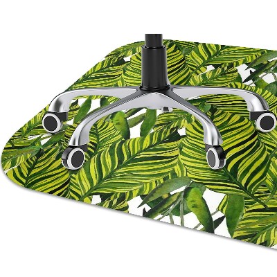 Office chair floor protector leaves Jungle