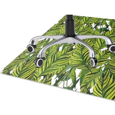 Office chair floor protector leaves Jungle