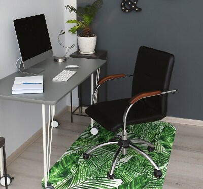 Chair mat floor panels protector Tropical island