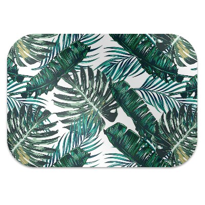 Office chair mat monstera