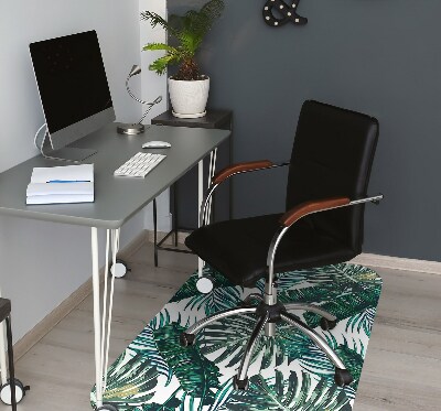 Office chair mat monstera