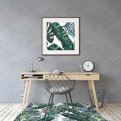 Office chair mat monstera