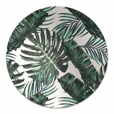 Office chair mat monstera