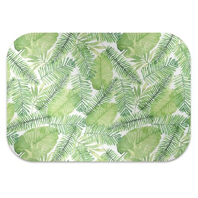 Office chair mat Leaves