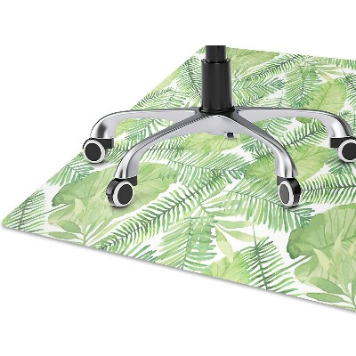 Office chair mat Leaves