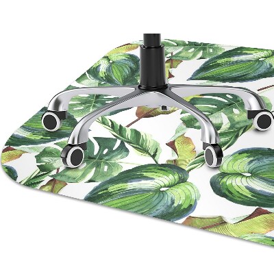 Computer chair mat Palm leaves