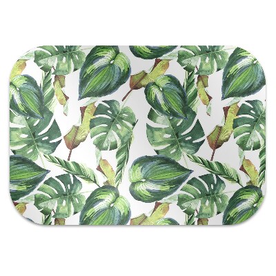 Computer chair mat Palm leaves