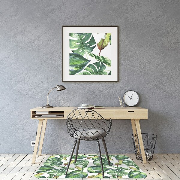 Computer chair mat Palm leaves