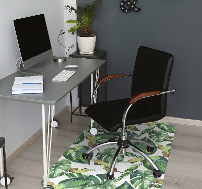 Computer chair mat Palm leaves