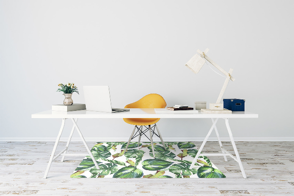 Computer chair mat Palm leaves