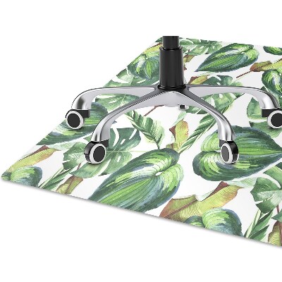 Computer chair mat Palm leaves