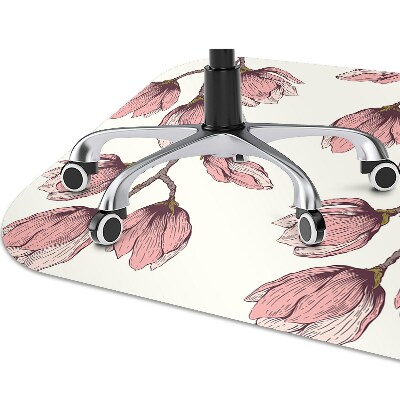 Office chair mat flower vine