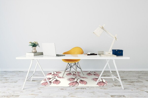 Office chair mat flower vine