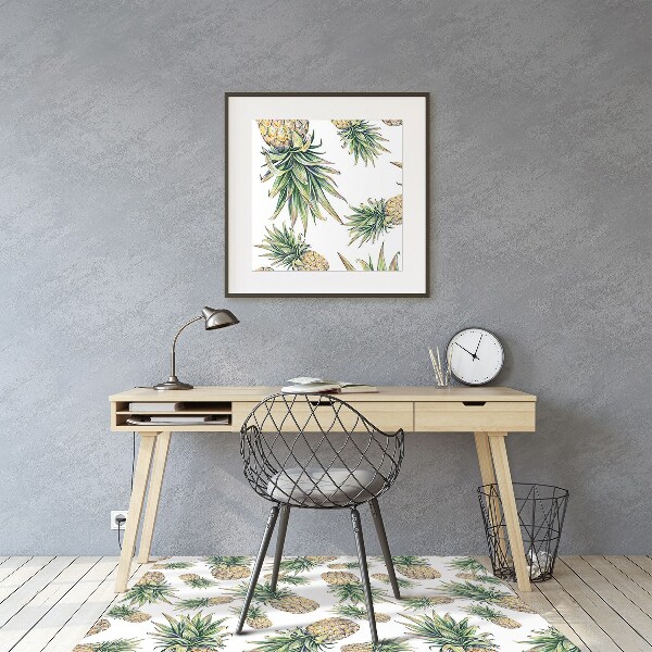 Office chair mat pineapples