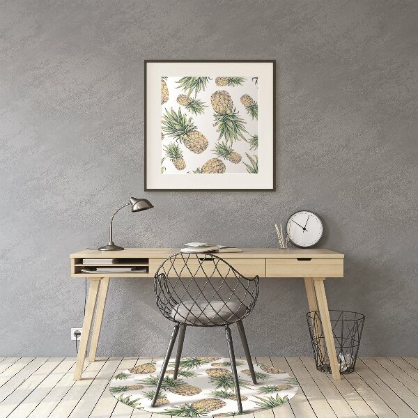 Office chair mat pineapples