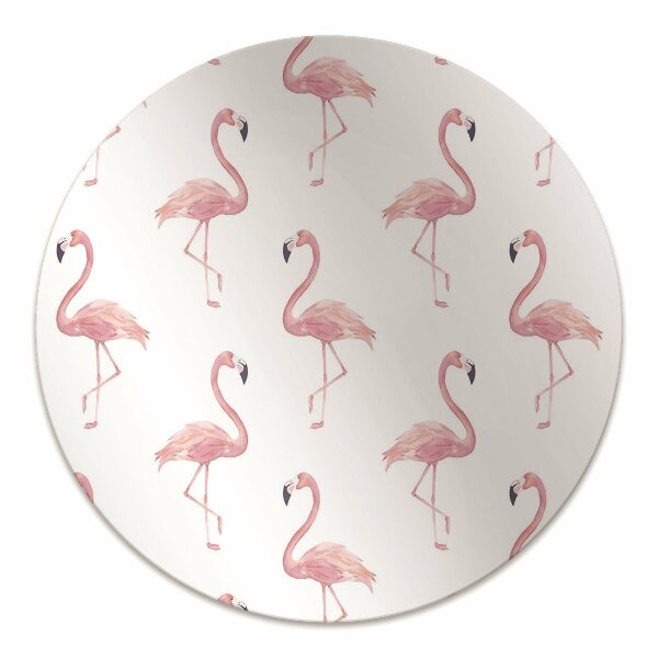 Office chair mat Flamingos