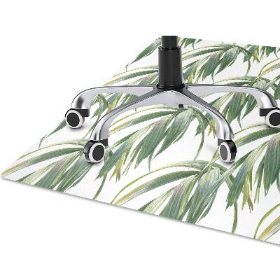 Desk chair mat long leaves