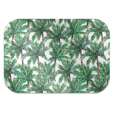 Chair mat floor panels protector tropical palm trees