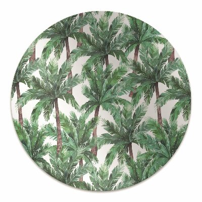 Chair mat floor panels protector tropical palm trees