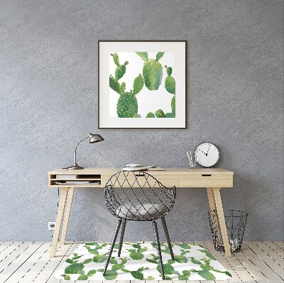 Office chair mat cacti