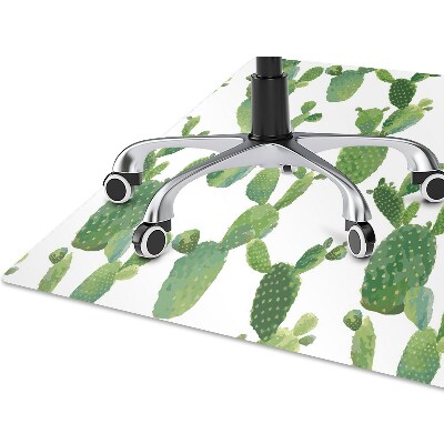 Office chair mat cacti