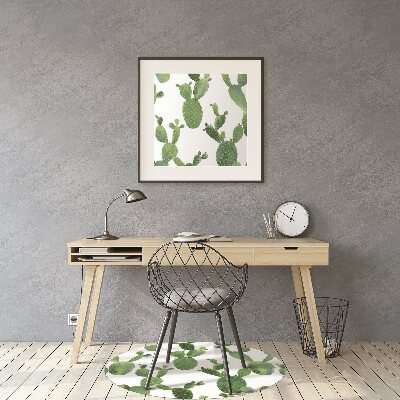 Office chair mat cacti