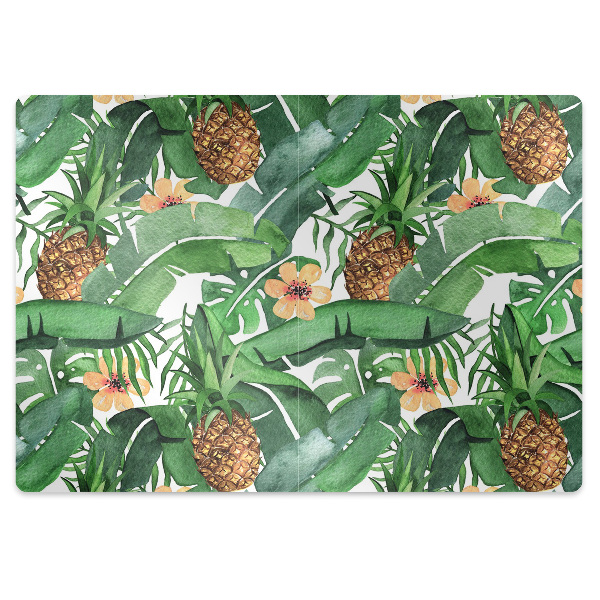 Office chair floor protector Pineapple leaves