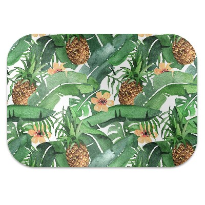 Office chair floor protector Pineapple leaves