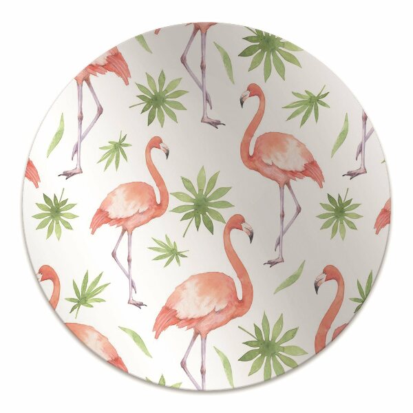 Office chair mat Flamingos
