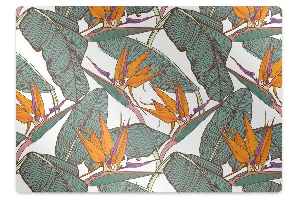 Office chair mat Tropical