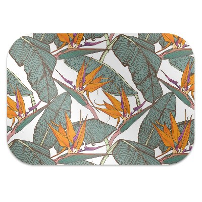 Office chair mat Tropical