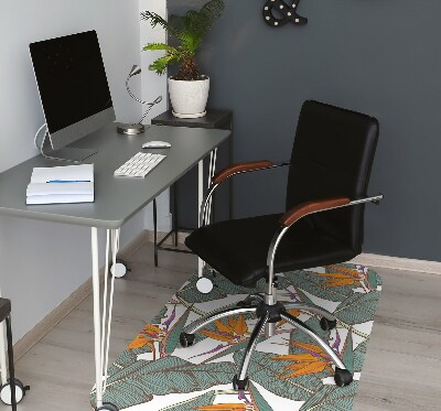 Office chair mat Tropical