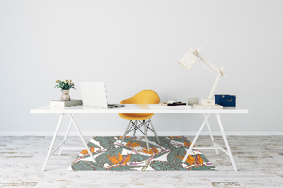 Office chair mat Tropical