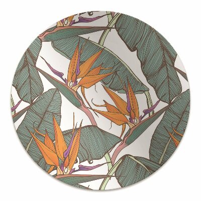 Office chair mat Tropical