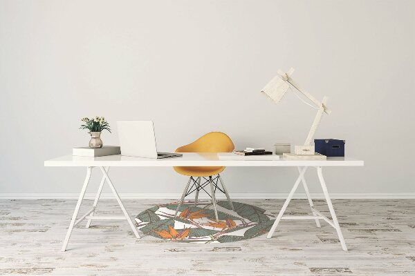 Office chair mat Tropical