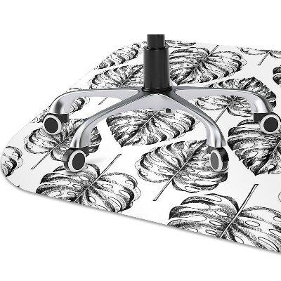 Office chair mat monstera