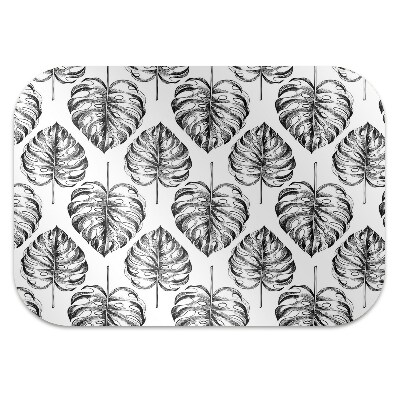 Office chair mat monstera