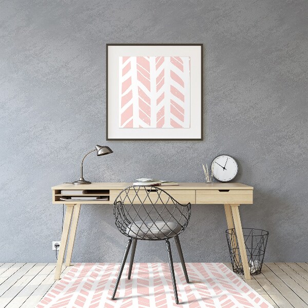 Office chair mat herringbone
