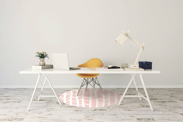 Office chair mat herringbone
