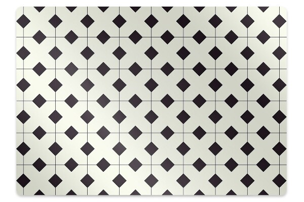 Office chair mat geometric pattern